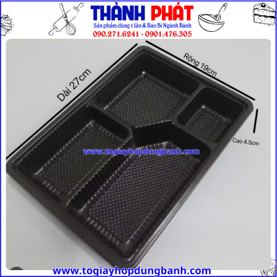 Hộp nhựa đựng cơm 4 ngăn HT25 - Hộp cơm nhiều ngăn HT25