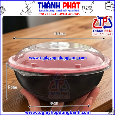 Tô nhựa đỏ đen có nắp -Tô nhựa đựng thức ăn- Tô nhựa HT27- Tô nhựa HT27 có nắp trong- Tô nhựa nắp trong đựng thức ăn nóng lạnh