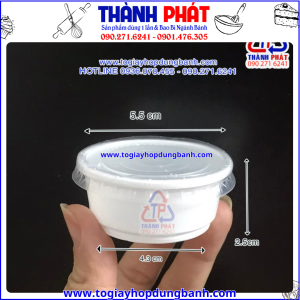 Hủ sốt HS55 đựng nước chấm 50ml -Hủ đựng nước chấm 50ml -Hủ đựng nước chấm hải sản -Hủ sốt đựng tương ớt