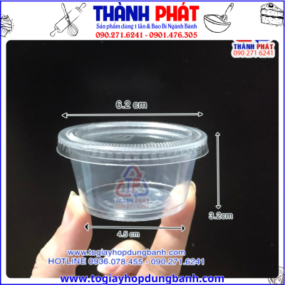Hủ sốt dung tích 60ml -Hủ sốt dùng đựng nước chấm -Hủ sốt đựng tương ớt -Hủ sốt đựng tương cà