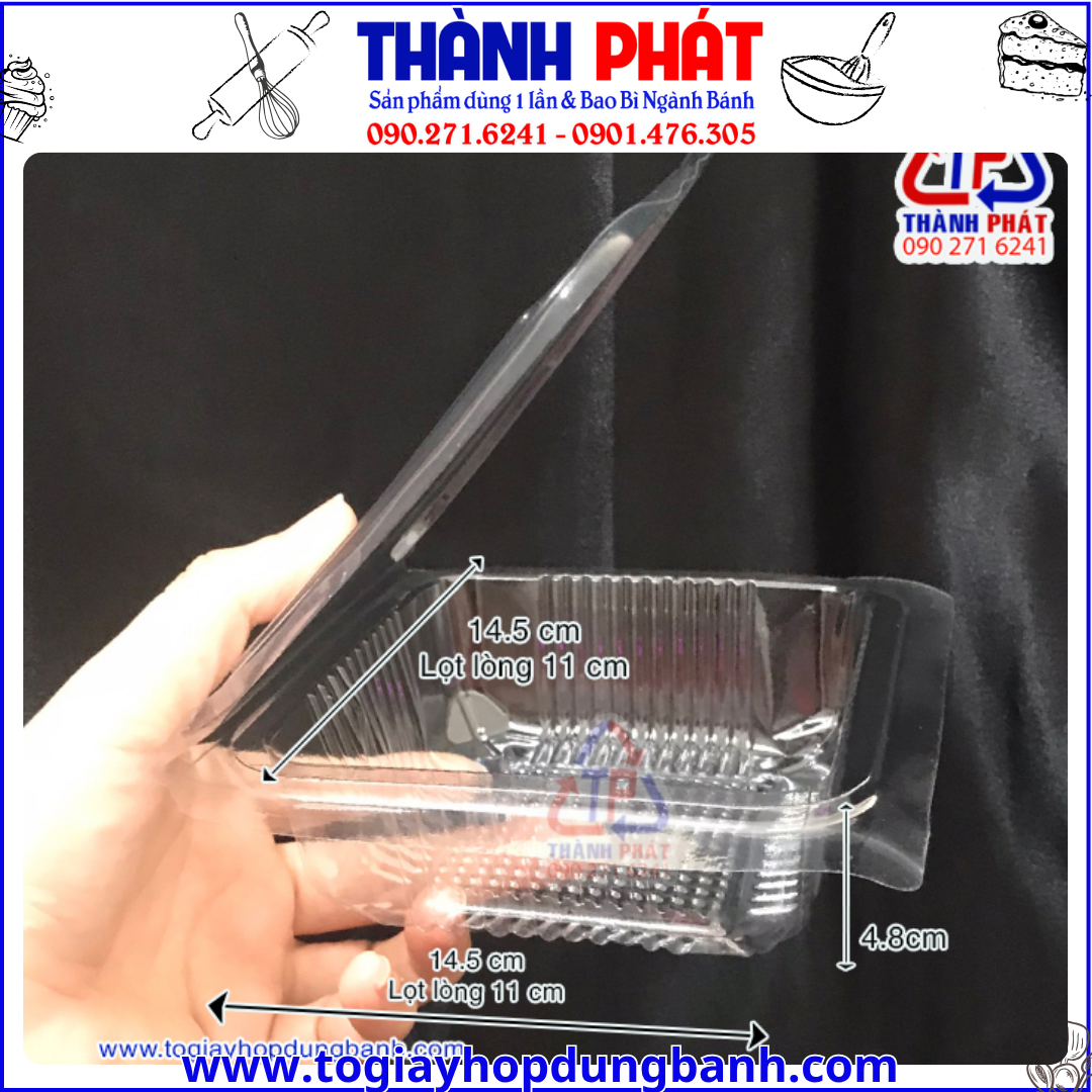 Hộp nhựa H52 nắp gập tiện dụng -Hộp H52 bằng dùng đựng xôi vị -Hộp H52 bằng nắp gập dùng đựng bánh bông lan trứng muối mini Hộp nhựa H52 nắp gập tiện dụng -Hộp H52 bằng dùng đựng xôi vị -Hộp H52 bằng nắp gập dùng đựng bánh bông lan trứng muối mini