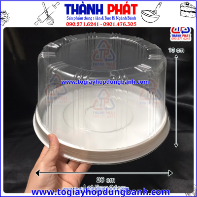 Hộp H122 Đại đựng rau câu 3D Size 24cm -Hộp H122 Đại đựng bánh kem 24cm -Hộp H122 đại đựng bánh bông lan trứng muối size 24cm- Hộp H122 đại đựng rau câu 3D hình trái tim