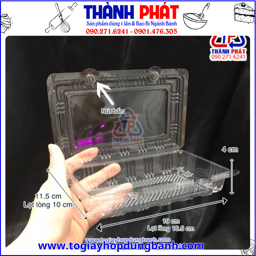 Hộp nhựa H148 đựng bánh có nút bấm -Hộp nhựa H148 đựng bánh bông lan trứng muối hình chữ nhật -Hộp nhựa H148 đựng bánh su kem tròn -Hộp nhựa H148 đựng bánh ttiramisu Hộp nhựa H148 đựng bánh có nút bấm -Hộp nhựa H148 đựng bánh bông lan trứng muối hình chữ nhật -Hộp nhựa H148 đựng bánh su kem tròn -Hộp nhựa H148 đựng bánh ttiramisu