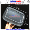 Hộp nhựa HT203 đế đen đựng bánh su kem -Hộp nhựa đế đen size lớn HT203 đựng 1kg cơm sầu riêng- Hộp HT203 đựng cơm mang đi -Hộp HT203 đựng trái cây gọt sẵn