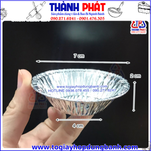 Chén nhôm 207-chén nhôm nướng bánh tart-chén nhôm nướng hàu-chén nhôm bạc dùng nướng bánh