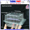 Hộp HH5 cao 2 nút bấm dùng đựng bánh mì chà bông mini -Hộp HH5 cao dùng đựng xôi khuôn vuông -Hộp HH5 cao hình vuông đựng bánh su kem tròn