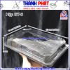 Hộp nhựa ST-6 chữ nhật đế đen đựng sushi -Hộp ST-6 chữ nhật dùng đựng kim bắp -Hộp đựng cơm cuộn ST-6- Hộp đựng sushi mini