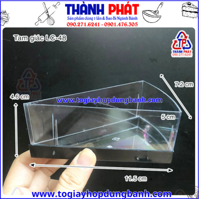 Hộp tam giác đựng bánh lạnh - Hộp tam giác đựng panna cotta - Hộp tam giác đựng tiramisu - Hộp tam giác đựng bánh mousse