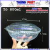 Tô nhựa trong 800ml có nắp- Tô nhựa 800ml đựng hủ tiếu- Tô nhựa đựng bún thịt nướng- Tô nhựa trong đựng thức ăn nóng