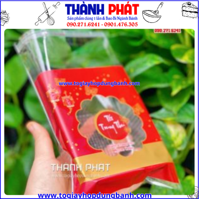 Túi miệng trung thu 300g - túi dán miệng đựng khay 11 - túi dán miệng khay trung thu 250g - Túi dán miệng đựng bánh trung thu 300g