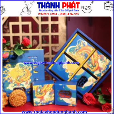 Vỏ Hộp đựng 4 bánh trung thu 150g -250g - Hộp đựng 4 bánh trung thu - Hộp đựng trung thu mẫu mới 2022
