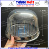 Hộp H25 mô đế đen- hộp nhựa nắp vòm đựng bánh kem mini- hộp bánh 16cm cao cấp- hộp đựng bánh bông lan trứng muối