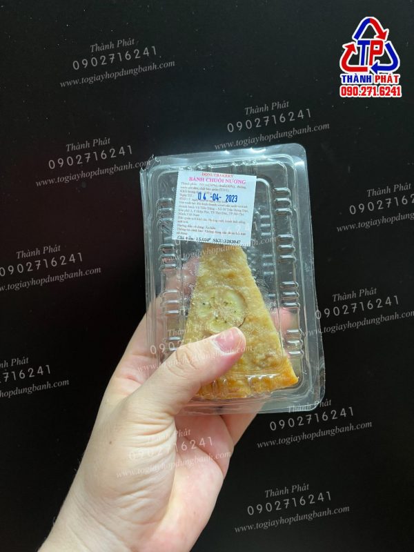 Hộp H154 đựng bánh chuối nhỏ - Hộp H154 đựng bánh ngọt - cung cấp hộp bánh cho xưởng bánh