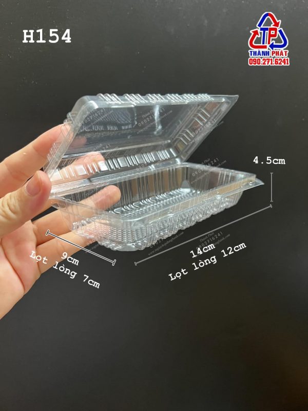 Hộp H154 đựng bánh chuối nhỏ - Hộp H154 đựng bánh ngọt - cung cấp hộp bánh cho xưởng bánh