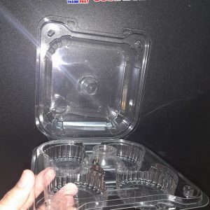 Hộp nhựa đựng 4 cupcake, 6 cupcake, hộp đựng bánh su kem tròn, bánh su sing, hộp đựng bánh trứng, hộp đựng 4 bánh tart, 6 bánh tart, hộp đựng kiwi, dâu tây