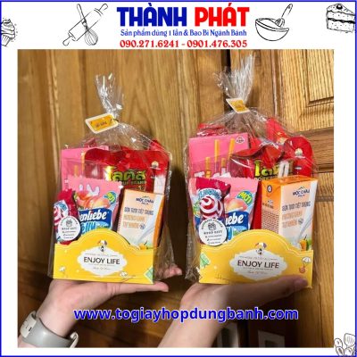 Túi đế giấy đựng quà cho bé trong dịp lễ 1- 6, Trung Thu, Tết Thiếu Nhi, sinh nhật hay lễ tổng kết năm học - Túi đế giấy đựng bim bim sữa bánh kẹo snack