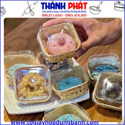 Cốc giấy vuông muffin nướng bánh - cup giấy vuông đựng bánh muffin-cup giấy làm bánh- cốc giấy bakery