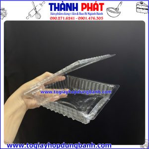 Hộp DTV-hộp đựng bánh vuông- hộp nhựa đựng bánh- hộp đựng bánh bông lan- hộp đựng tiramisu