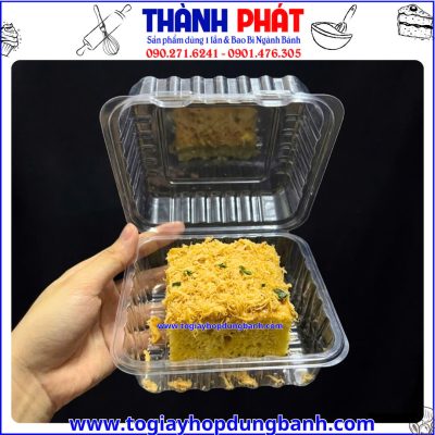 Hộp H-127 đựng bánh-Hộp đựng bánh trung thu-Hộp đựng bánh bông lan chà bông-Hộp đựng bánh Tiramisu