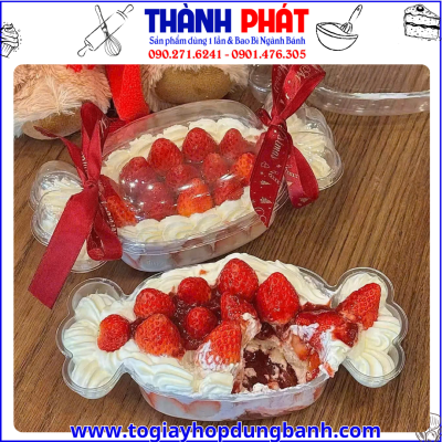 Hộp nhựa hình viên kẹo đựng bánh làm quà tặng - hộp bánh quà tặng dễ thương -hộp bánh sinh nhật mini -hộp đựng bánh handmade