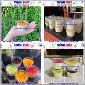 Hủ sốt 2.5oz đựng nước chấm- Hủ 70ml đựng panna cotta mini- Hủ panna cotta 70ml- Hủ nhựa nắp liền 2.5oz