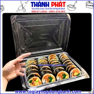 hộp DTD đựng bánh - -hộp đựng sushi trong suốt -hộp đựng trái cây cắt sẵn -hộp nhựa PET đựng thực phẩm