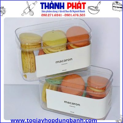 hộp bánh trong suốt- hộp đựng bánh quy handmade- hộp dessert mini- hộp bánh cookie đẹp