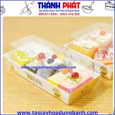 hộp đựng bánh E1985- hộp giấy gấu vàng- hộp đựng bánh bông lan- hộp bánh cao cấp- hộp bánh mang đi- hộp giấy tiệm bánh đẹp