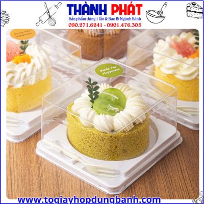 hộp đựng bánh bông lan trong suốt- hộp nhựa đựng bánh mousse- hộp đựng bánh flan gato- hộp nhựa đựng bánh mini