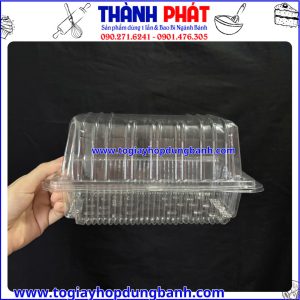 hộp đựng bánh cuộn dài- hộp nhựa PET đựng thực phẩm- hộp bánh cao cấp- hộp đựng bánh đẹp