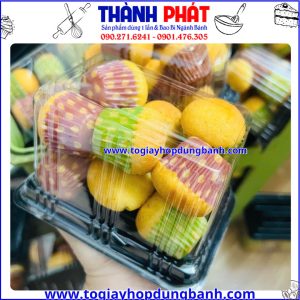 hộp đựng bánh cuộn lát- hộp bánh tròn trong suốt- hộp đựng bông lan mini- hộp nhựa đựng bánh cao cấp