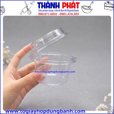 hộp đựng bánh flan- hộp panna cotta đẹp- hộp mousse mini- hộp nhựa trong suốt- hộp đựng pudding_hộp nắp gập liền trong suốt cao cấp