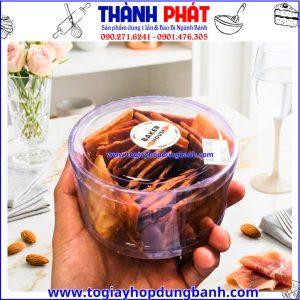 hộp đựng bánh quy trong suốt -hộp đựng bánh khô- hộp nhựa PET đựng thực phẩm -hộp đựng panna cotta -hộp đựng bánh đẹp giá sỉ