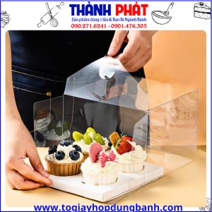 hộp mica đựng bánh - hộp quà đựng bánh sang trọng- hộp đựng yến chưng- hộp quà tặng yến sào