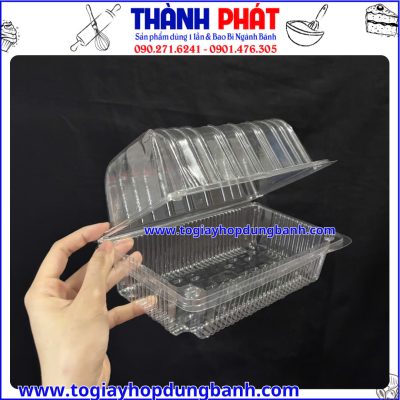 hộp nhựa đựng bánh trong suốt- hộp đựng bánh khô- hộp đựng bánh cuộn dài- hộp nhựa PET đựng thực phẩm- hộp bánh cao cấp