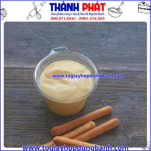 hủ đựng sốt kem trứng-hủ panna cotta mini- hủ nhựa đựng topping- hủ đựng sốt nhỏ- hủ nhựa mini