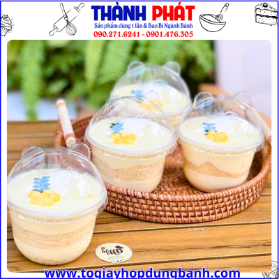 ly đựng bánh lạnh- ly dessert cup- ly đựng bánh nhiều lớp- ly nắp dễ thương