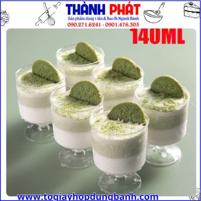 ly mica chân đế- ly mousse GD2021- ly đựng bánh mousse- ly panna cotta
