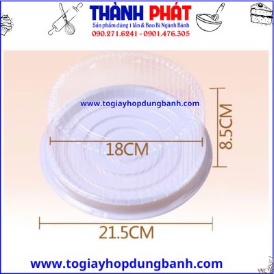 Hộp A-022 đựng bánh bao đào tiên- hộp đựng 5 bánh bao đào tiên-hộp đựng bánh 18cm- hộp nhựa trong đựng bánh- hộp đựng bánh kem mini- hộp đựng bánh sinh nhật nhỏ.