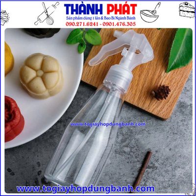 bình xịt 200ml- bình xịt mini cầm tay- bình xịt phun sương- dụng cụ làm bánh