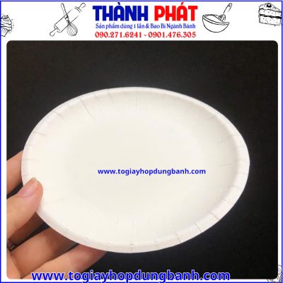 dĩa giấy tròn 15cm- dĩa giấy tròn đựng bánh kem- dĩa giấy dùng 1 lần- dĩa giấy tròn teabreak- dĩa giấy tròn đựng bánh ngọt