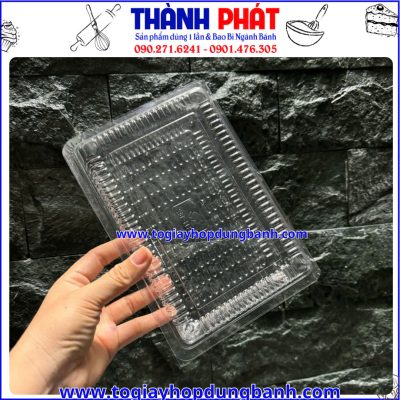 hộp H-142 -hộp bánh take away- hộp đựng bánh bông lan- hộp đựng tiramisu- hộp đựng mousse