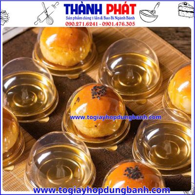 hộp XY68s vàng đựng bánh lava trứng chảy -hộp XY68s đế vàng đựng bánh trung thu 50g -hộp cầu XY68s vàng đựng bánh mochi-hộp bánh mini sang trọng