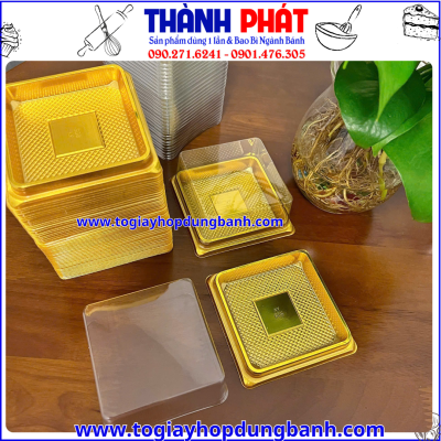 hộp XY80s đế vàng đựng bánh trung thu 100g -hộp XY80S vàng đựng bánh 100g -hộp vuông đế vàng XY80S đựng bánh trung thu 100g - 125g-hộp xy80s đế vàng đựng bánh trung thu