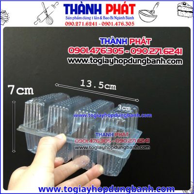 hộp bánh đặc sản- hộp bánh pía cao cấp- hộp chia ngăn đựng bánh-hộp nhựa vuông đựng bánh pía