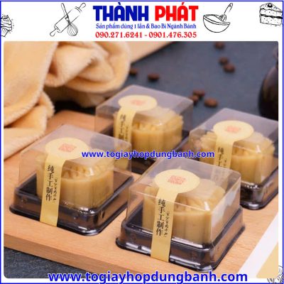 hộp bánh trung thu mini đẹp- hộp vuông đựng bánh 75g- hộp đựng bánh trứng tan chảy- hộp bánh handmade