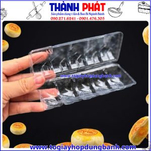 hộp đựng bánh pía nhỏ -hộp bánh mini- hộp nhựa đựng bánh- hộp chia ngăn- hộp bánh quà tặng