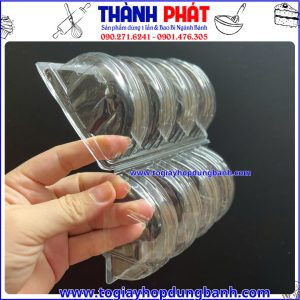 hộp đựng bánh pía tròn 4 ngăn- hộp bánh pía 4 ngăn- hộp đựng bánh pía cao cấp- hộp nhựa đựng bánh pía