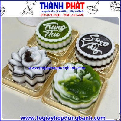 hộp jlh10-10 đựng rau câu hoa nổi- hộp đựng xôi đẹp- hộp bánh trung thu cao cấp- hộp nhựa vuông đế vàng- hộp XY10-100 đựng bánh trung thu