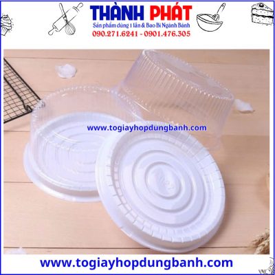 hộp tròn A-022- hộp đựng bánh bông lan 18cm- hộp đựng bánh 18cm- hộp nhựa trong đựng bánh- hộp đựng bánh kem mini- hộp đựng bánh sinh nhật nhỏ